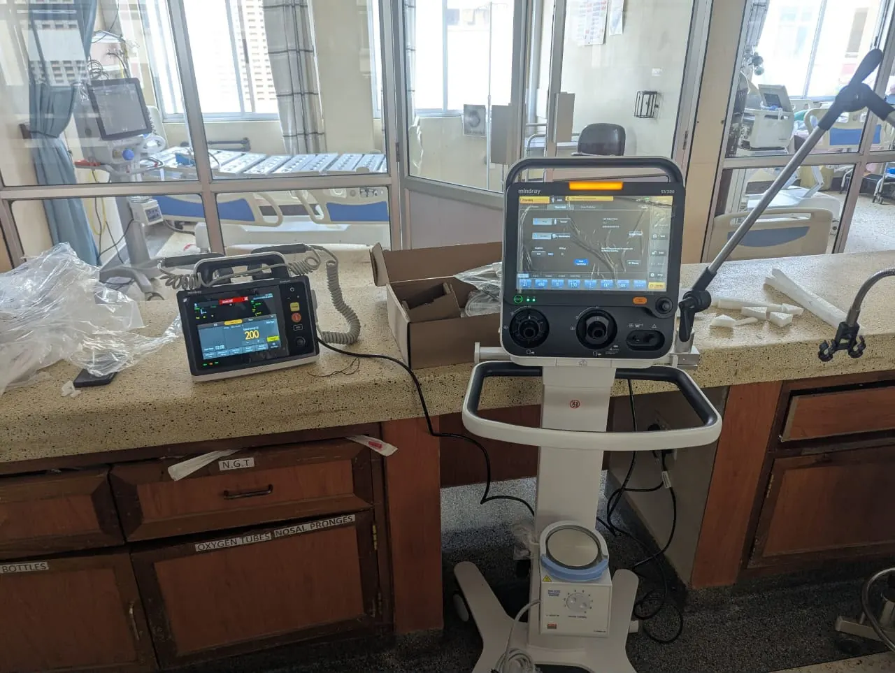 Ventilator and critical care equipment supported by Klan Logistics technology services